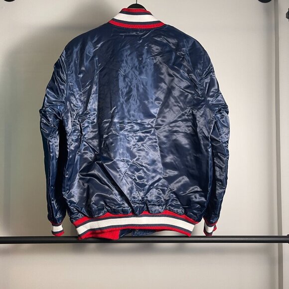 Starter Black Label Atlanta Braves satin jacket size L - Picture 2 of 3